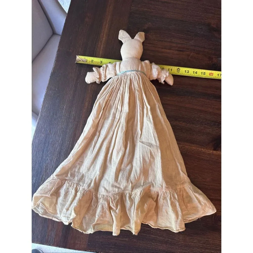 Vintage handmade cloth bunny doll
